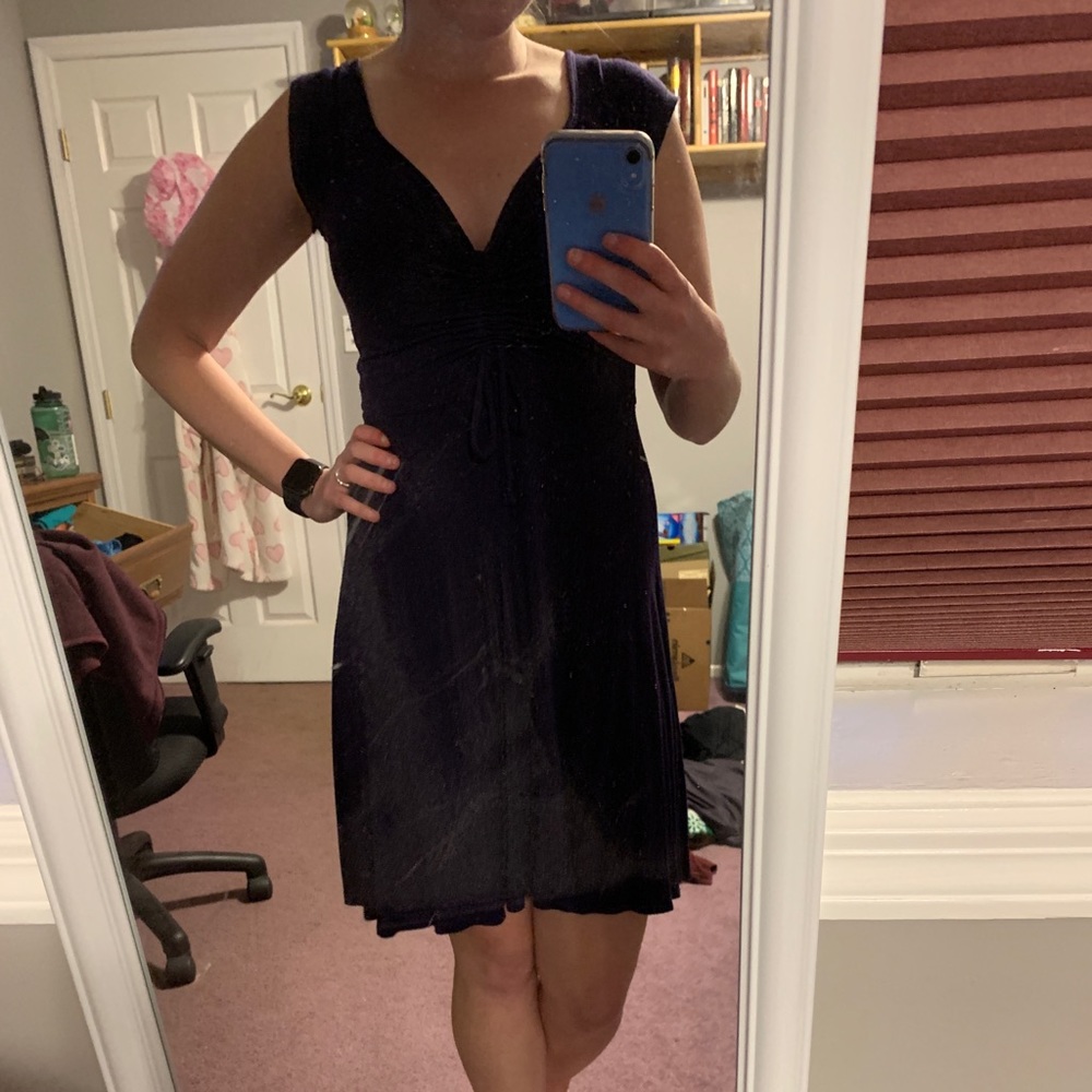 Blue skater dress